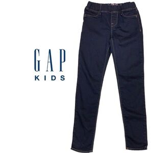 GapKids Legging Jean Elastic Waist Pull On Dark Wash Girls Size 8 Regular New